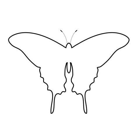 Butterfly Outline Clipart Free Stock Photo - Public Domain Pictures