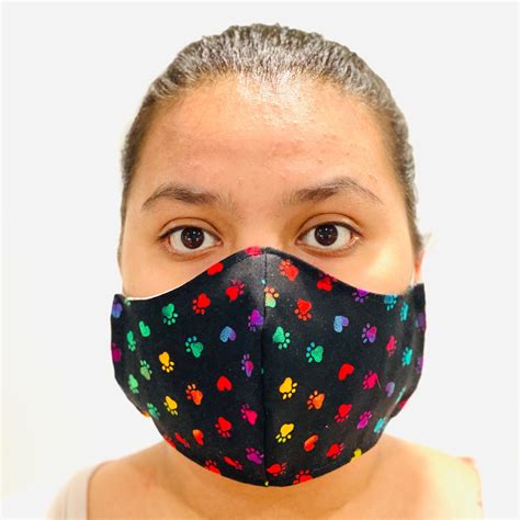 Triple Layer Face Mask 100% Cotton Mask Three Layer Reusable | Etsy