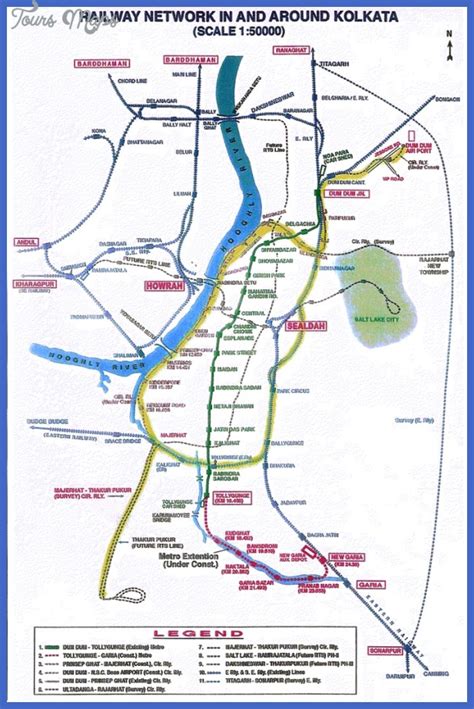 Kolkata Metro Map - ToursMaps.com