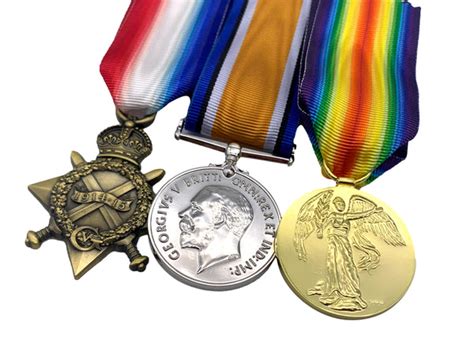 World War One Medal Trio, 1914/15 Star, British War And Victory Medals ...