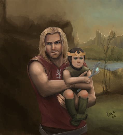 Thor and child Loki by prince-kristian on DeviantArt