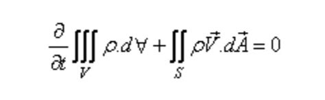 Derivation for continuity equation in integral form