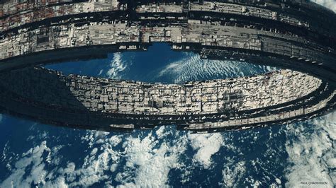 ArtStation - Space station | ring, Paul Chadeisson (With images) | Spaceship art, Space station