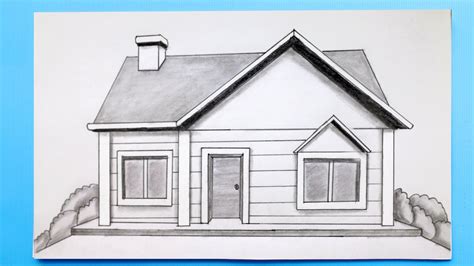 Easy House Drawing Sketch