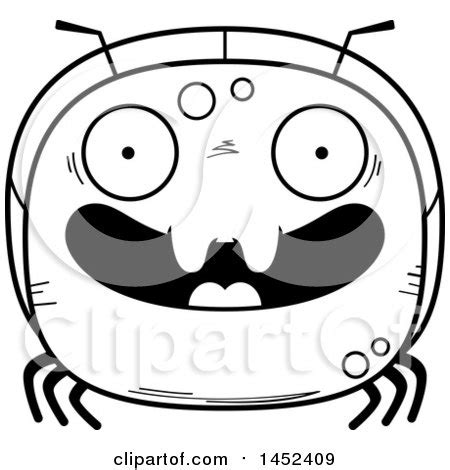 Cartoon Black and White Lineart Happy Ant Character Mascot Posters, Art Prints by - Interior ...