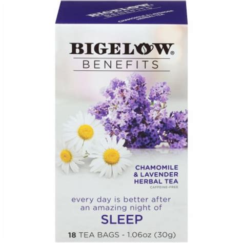 Bigelow® Benefits Sleep Chamomile & Lavender Herbal Tea Bags, 18 ct ...