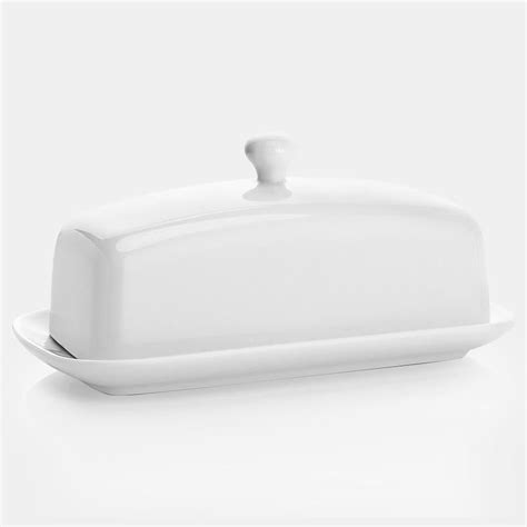 Porcelain Rectangle Butter Dish with Lid | Dishes, Butter dish, Stick of butter