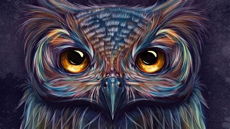 1920x1080 Owl Colorful Art 5k Laptop Full HD 1080P ,HD 4k Wallpapers ...