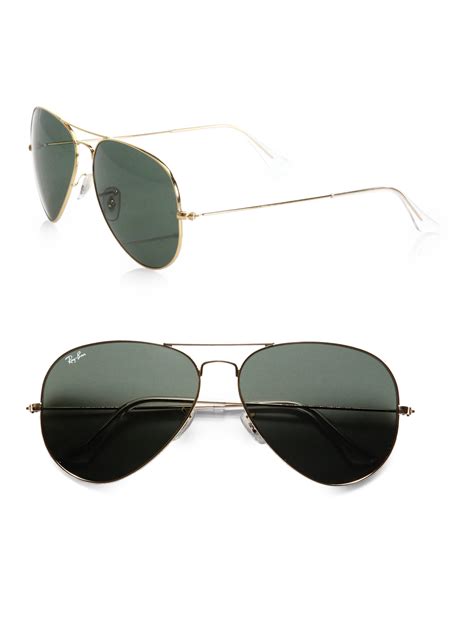 Ray-Ban Original Gold Aviator Sunglasses in Metallic - Lyst