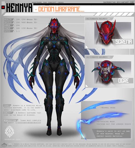 Warframe Fan Concept Idea - Hennya by daemonstar on DeviantArt