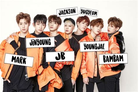 Got7 members with names | Got7, Got7 names, Got7 funny