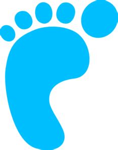 Blue Baby Footprints Clipart - ClipArt Best