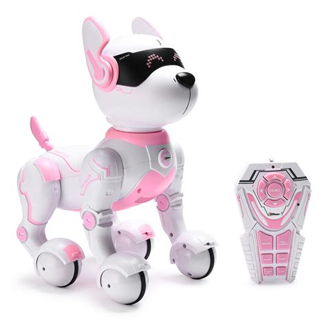 Top Race Cool Remote Control Robot Dog Toy - Voice & Touch Control, Perfect Pet for Kids 3-10Y ...