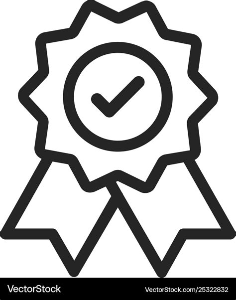 Quality icon award Royalty Free Vector Image - VectorStock