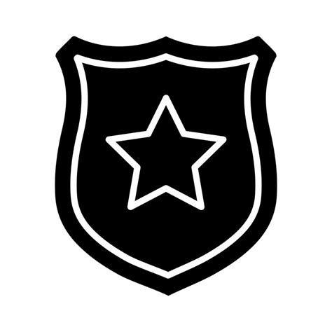 Police Badge vector icon 21711349 Vector Art at Vecteezy