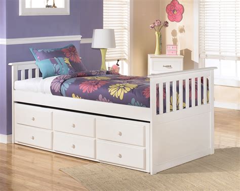 Lulu Twin Storage Bed with Super Trundle from Ashley (B102-53-50T-50D ...