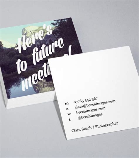 Browse Square Business Card Design Templates | Business card template design, Square business ...