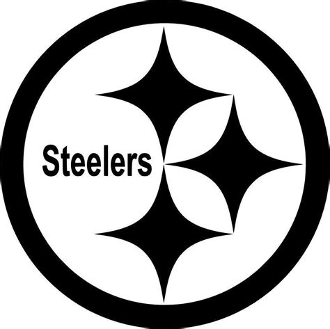 Steelers Logo Black And White Vector