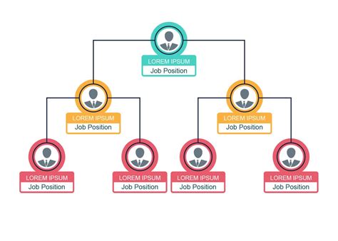 Business Hierarchy Organogram Chart Infographics Free Template Ppt ...