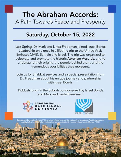 The Abraham Accords: A Path Towards Peace & Prosperity | Congregation Beth Israel Ner Tamid ...