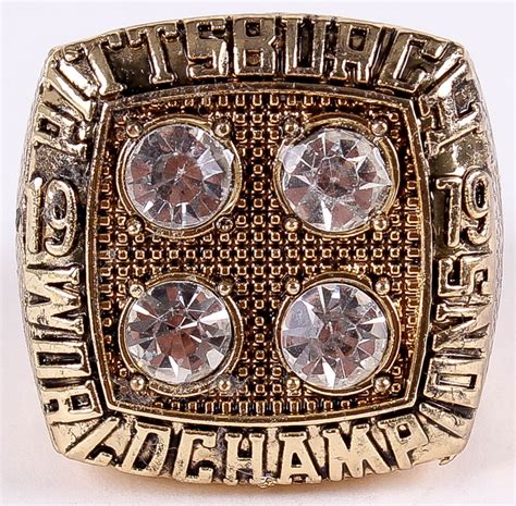 Terry Bradshaw Pittsburgh Steelers High Quality Replica 1979 Super Bowl XIV Championship Ring ...