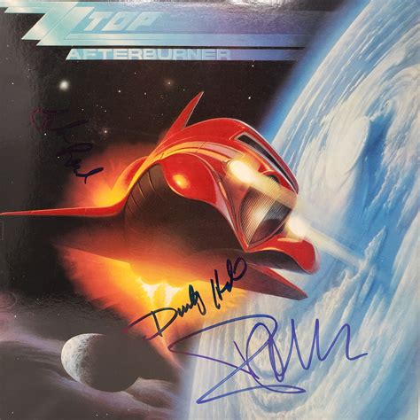 Signed ZZ Top, Afterburner Album Cover