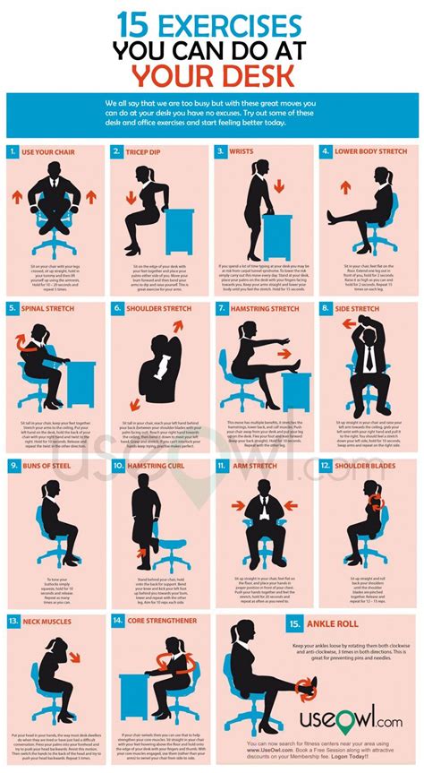 Office Workouts at Your Desk - Best Home Office Furniture Check more at ...