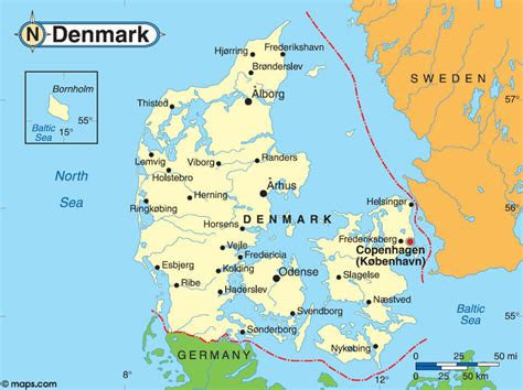 Denmark Map