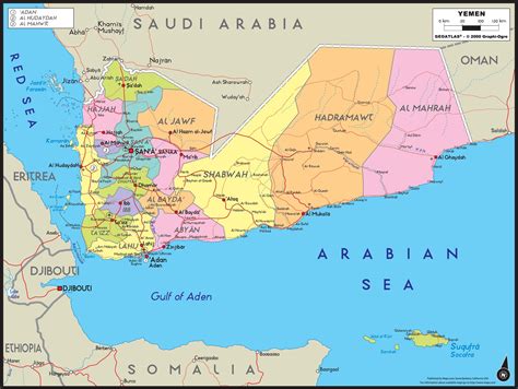 Yemen Political Map