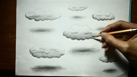 How To Draw Realistic Clouds With Pencil - Howto Techno