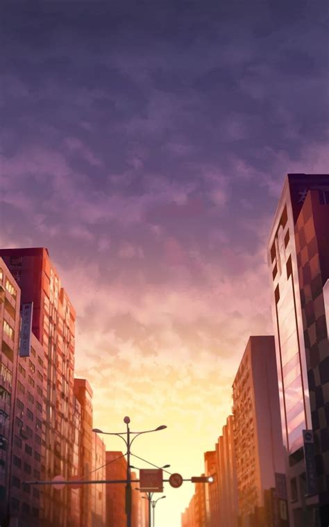 Anime City Sunset Wallpapers - Wallpaper Cave