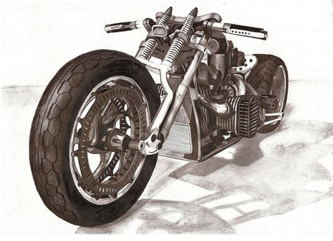 motorcycle pencil by w0jtek1990 on DeviantArt