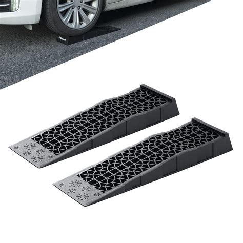 Donext Ramps Low Profile Plastic Car Service Ramps 3 Ton Truck Vehicle ...