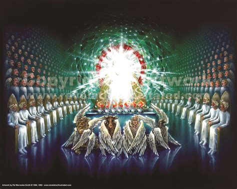 The Emerald Throne Scene in Heaven 16"x20" Print - Revelation Productions