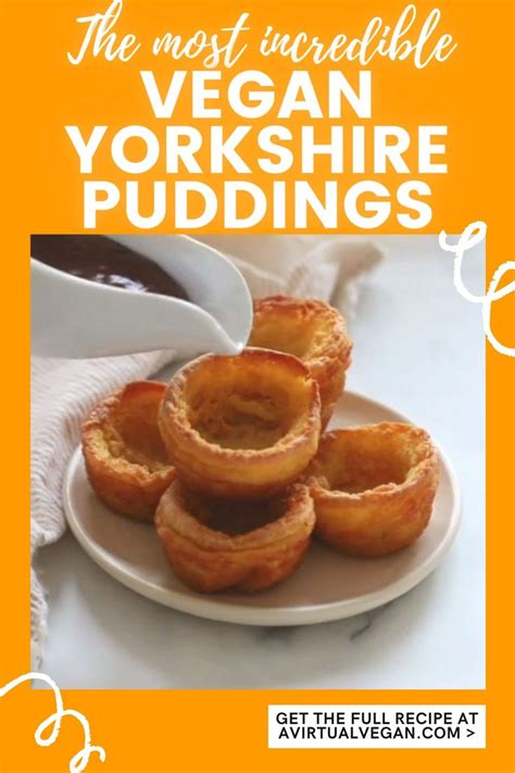 Vegan Yorkshire Puddings [Video] | Vegan yorkshire pudding, Healthy snacks easy, Healthy sweets ...