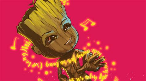 Baby Groot Dancing, HD Superheroes, 4k Wallpapers, Images, Backgrounds, Photos and Pictures