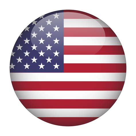 United States 3D Rounded Flag with Transparent Background 15272027 PNG