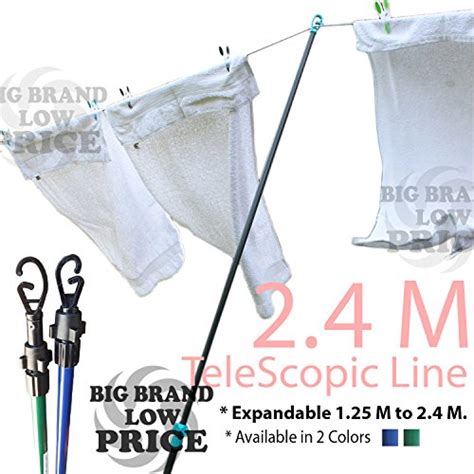 Buy FB FunkyBuys® 1 x 2.4M Telescopic Clothes Line Prop Heavy Duty Washing Line Prop Extending ...