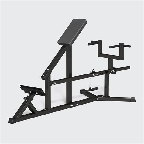 GMWD Chest Supported T Bar Row Machine Incline Back Training Plate-loaded