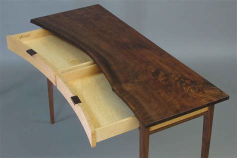 Live Edge Claro Walnut Console Table 2 · Fine Line Joinery