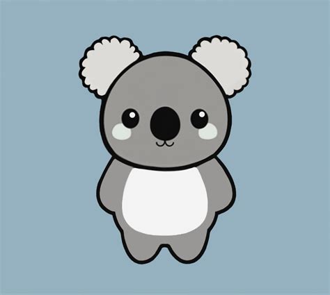 Simple Koala Drawing | Free download on ClipArtMag