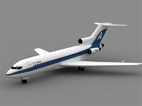 Boeing 727 Airliner Free 3d Model - .Obj - Open3dModel