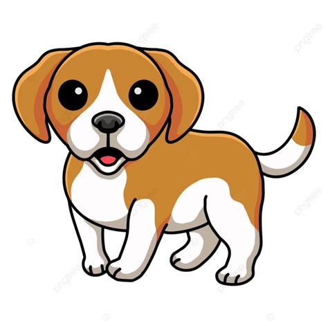 Cute Little Beagle Dog Cartoon, Cartoon, Illustration, Child PNG and Vector with Transparent ...