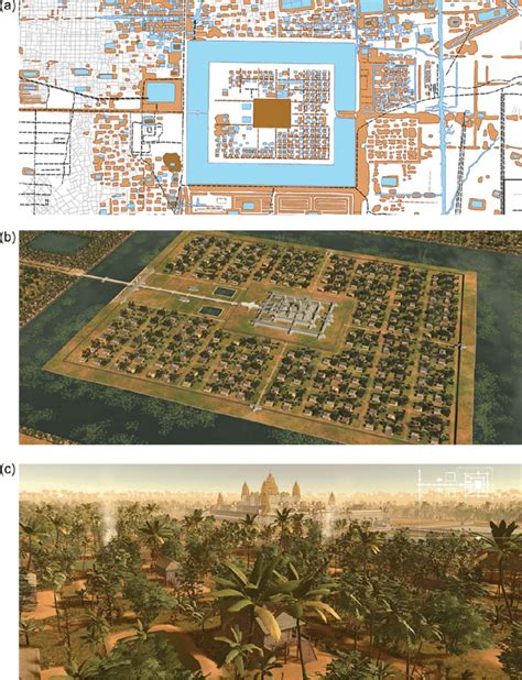 (a) An archaeological map of Angkor Wat and its environs based on an... | Download Scientific ...