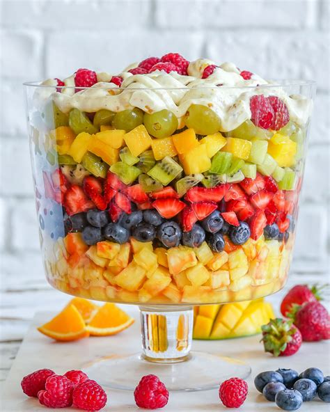 7 Layer Fresh Fruit Salad | Clean Food Crush