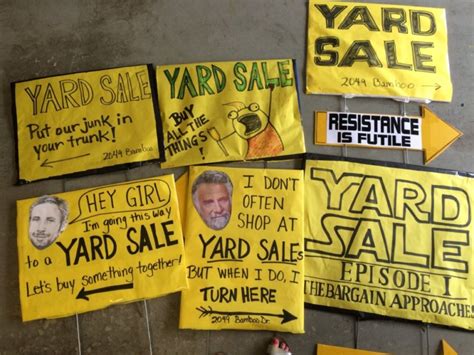 Funny Yard Sale Signs | MomsMinivan.com