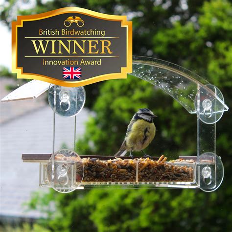 Buy Homebird Window Bird Feeder with Strong Suction Cups Window Bird Feeder UK with Removable ...