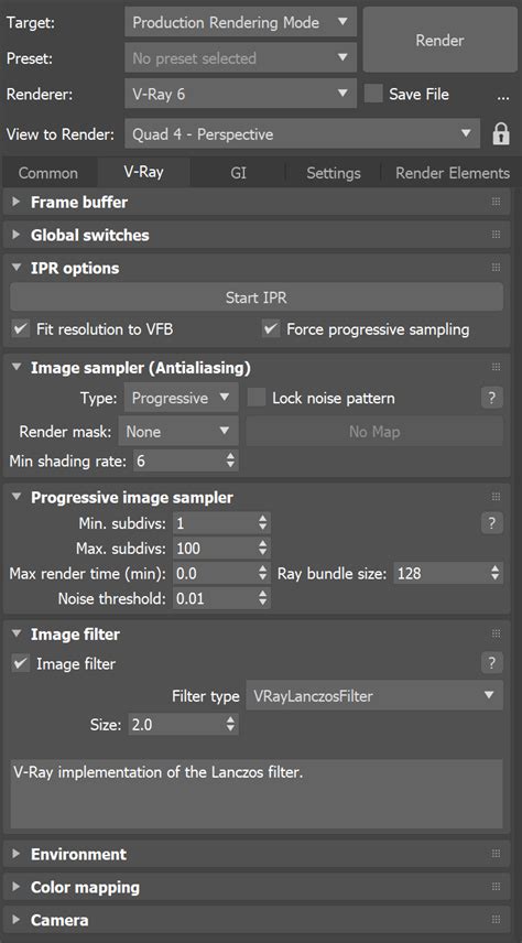 V-Ray Render Settings - V-Ray for 3ds Max - Chaos Help