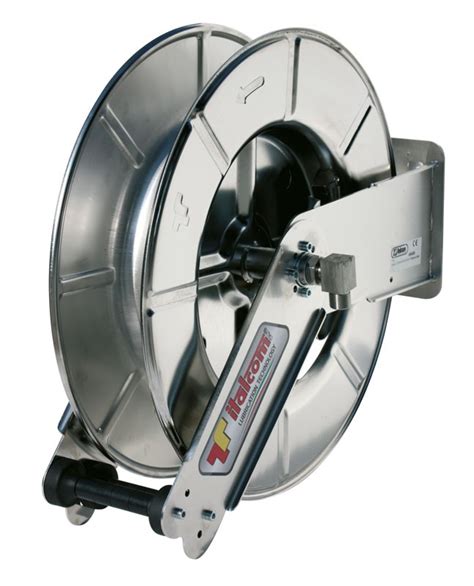 Stainless steel Hose reel for water 18 m without hose - Italcom