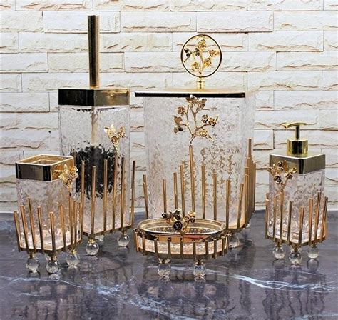 Luxury Bathroom Set Luxury Gold Bathroom Set Golden - Etsy